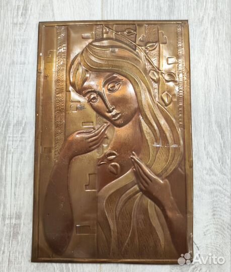 Картина медная чеканка СССР