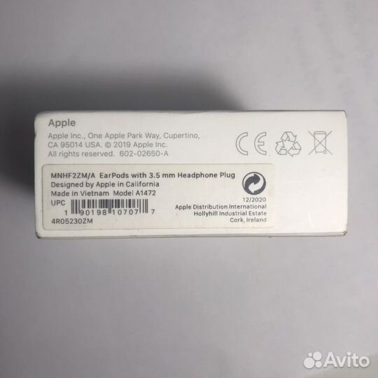 Наушники проводные apple EarPods 3.5мм