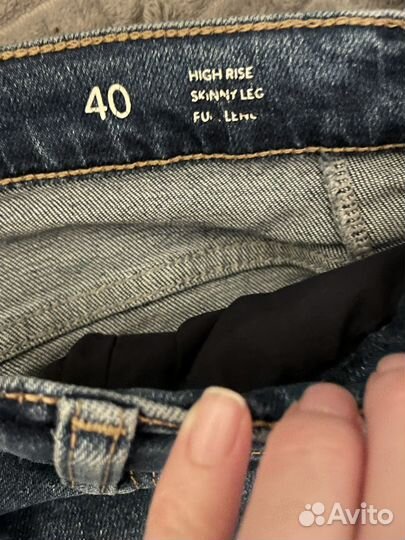 Джинсовые брюки massimo dutti 40 euro, 46 рус