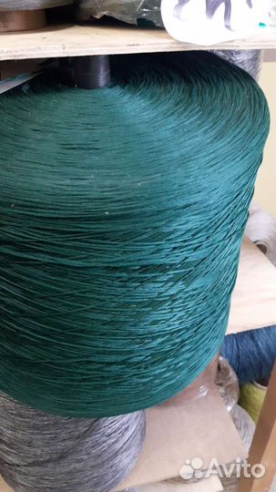Нить для оверлока ковров зелёный цвет