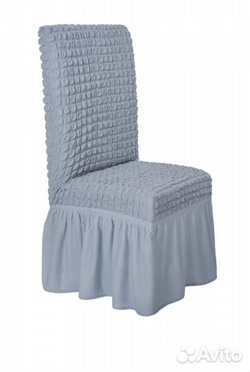 Чехол на стул со спинкой универсальный, цвет Серый