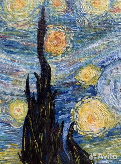 Картина маслом ‘‘Звездная ночь‘‘