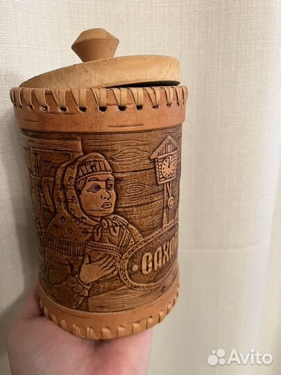 Емкость ECO береста ручная работа