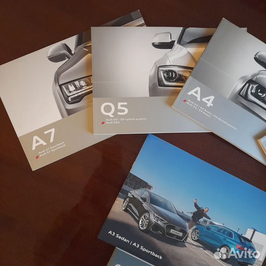 Рекламно-техничесие альбомы Audi, A7, Q5,A5,A4,A3