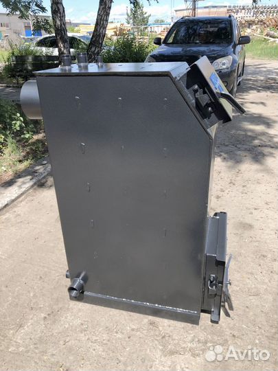 Твердотопливный котёл с увеличенной топкой