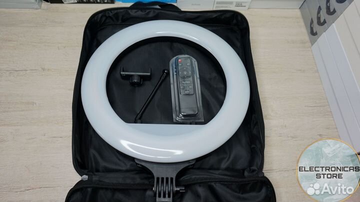 Кольцевая Светодиодная Лампа 36см Снежно-Молочная