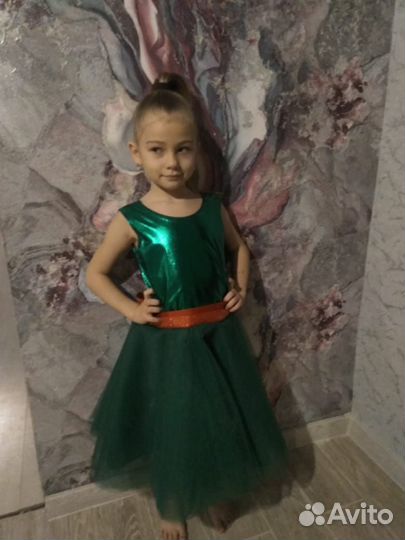 Новогодний костюм платье елка для девочки