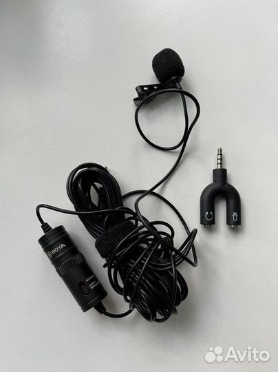 Петличный микрофон Boya петличка