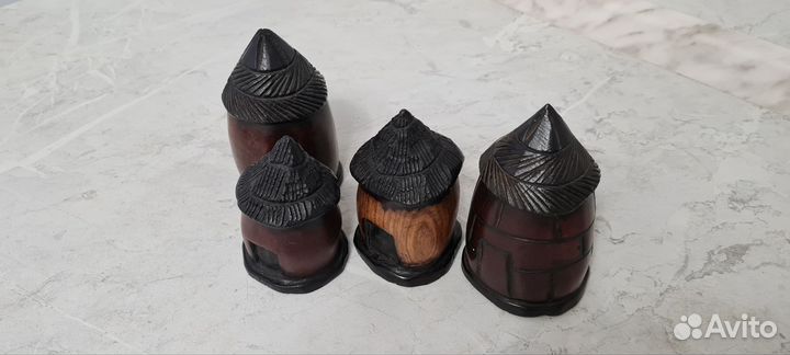 Фигурка африканский дом хижина, ручная работа