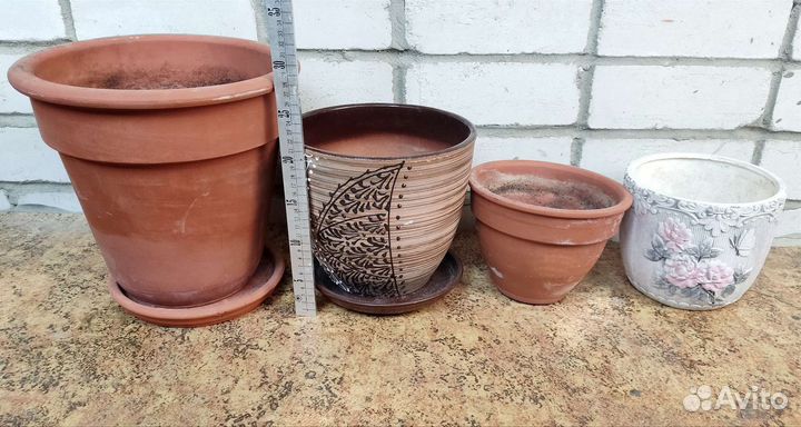 Горшки керамика/ глина / большие