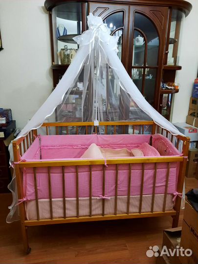 Кровать деревянная 12060 в полном комплекте