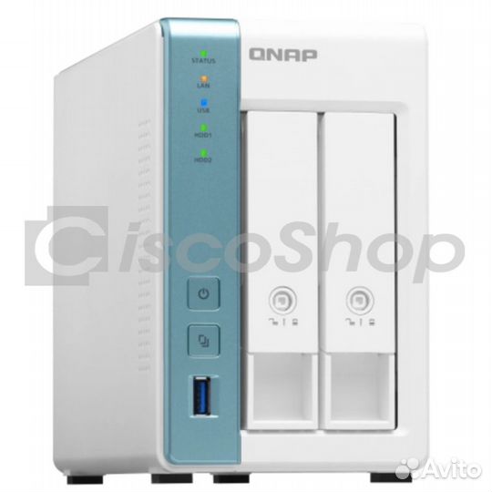 Сетевое хранилище Qnap TS-231P3-2G, 2xsata 2,5