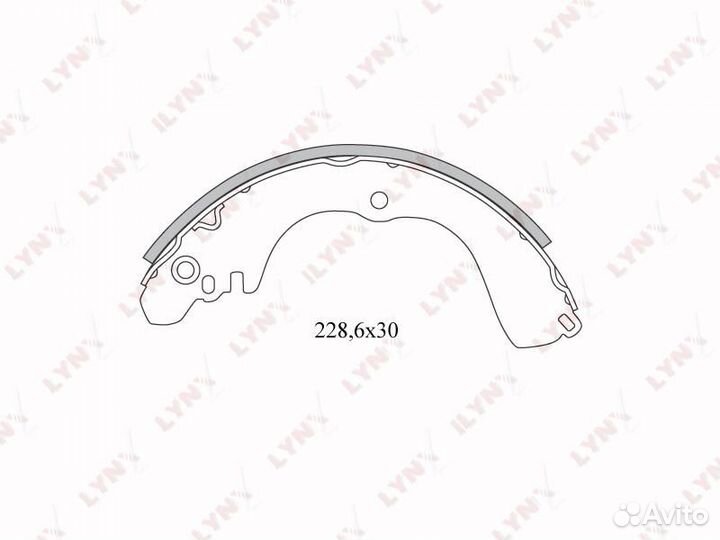 Колодки тормозные барабанные зад