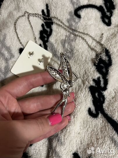 Набор серьги с подвеской