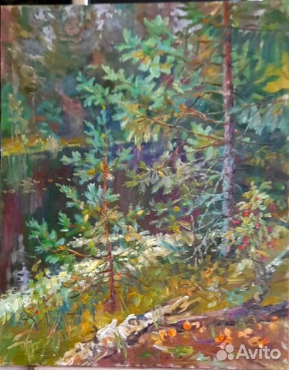 Картина маслом на картоне 40х50