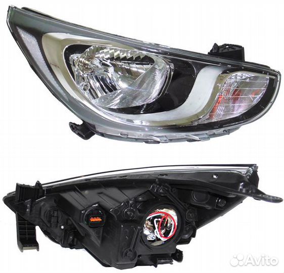 Фара передняя hyundai Solaris 10-14г левая электро