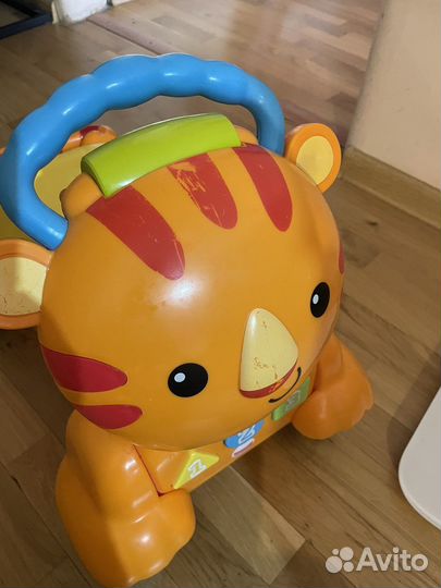 Каталка толокар fisher price тигр