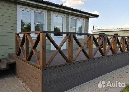 Террасная доска из дпк мелкий вельвет