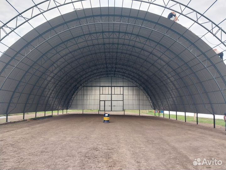 Арочный ангар 12x30 метров под ключ