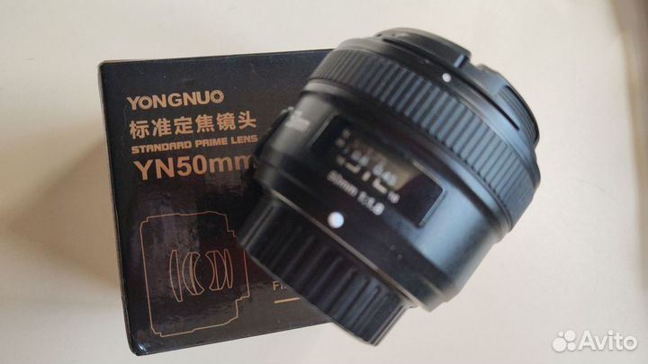 Объектив yongnuo 50mm f1 8 nikon