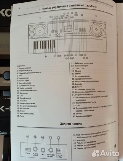 Синтезатор Rockdale RKK- 61