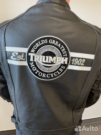 Кожаная мотокуртка Triumph хl