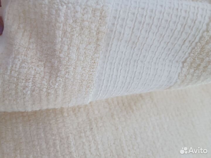 Вафельные махровые полотенца банные пляжные