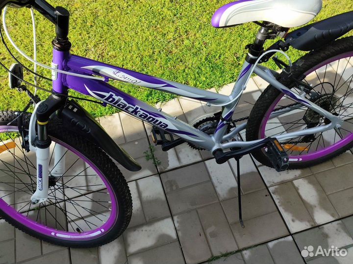 Подростковый велосипед Black aqua 24