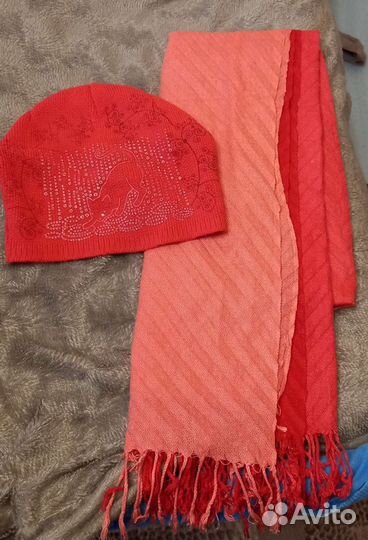 Комплект шапка, шарф,пальто