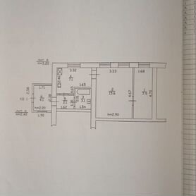 2-к. квартира, 39,9 м², 1/1 эт.