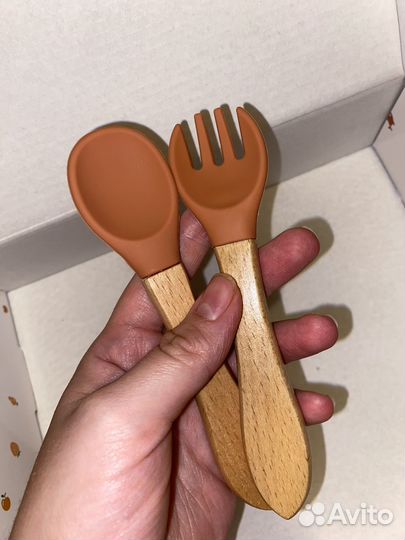 Набор детской силиконовой посуды