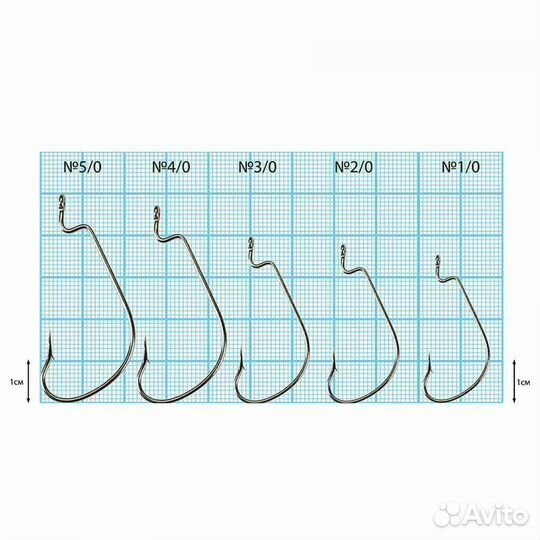 Крючок Dunaev Offset Worm 603 #6 (упак. 5 шт)
