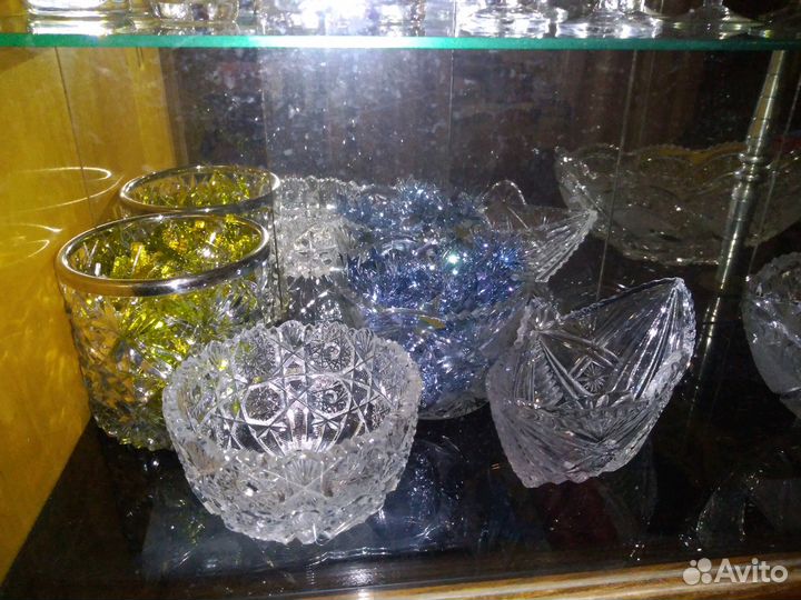Вазы, хрусталь, конфетница, салатница,фужеры