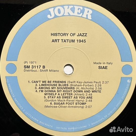 Art Tatum – 1945 (Италия)