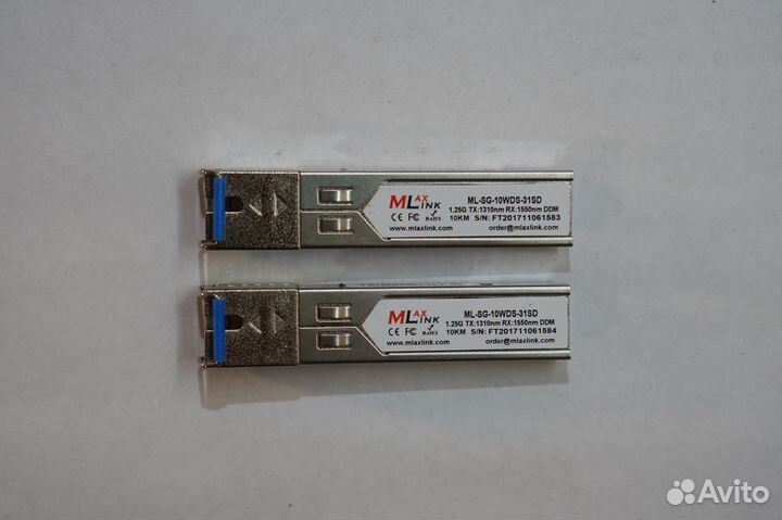 Модули SFP WDM SC 1310nm 1550nm 1.25Gb