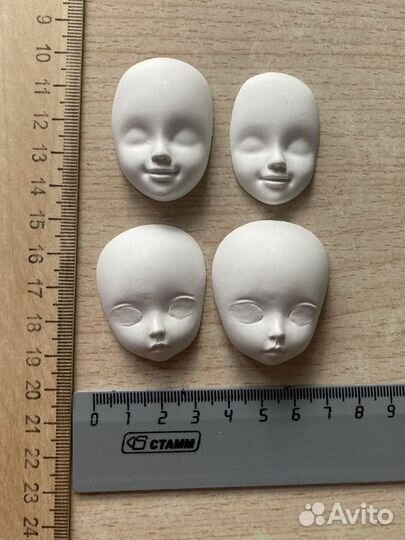 Заготовки Лицо гипс. Цена за 1 шт