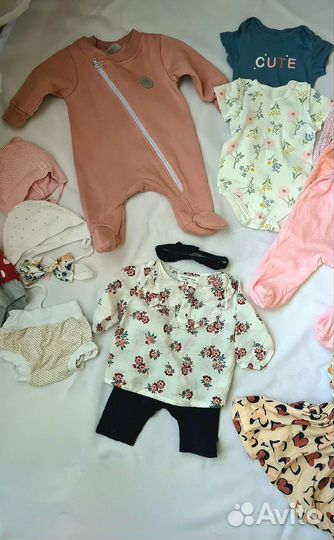 Вещи пакетом на девочку 56-62