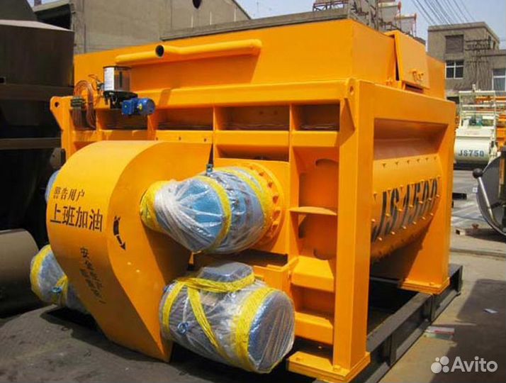 Двухвальный бетоносмеситель без скипа JS-1500