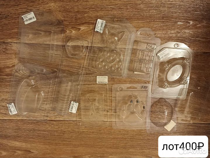 Формы пластиковые, ленты атласные, мыловарение