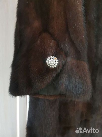 Шуба норковая с капюшоном 46 48
