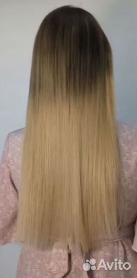 Волосы натуральные блонд