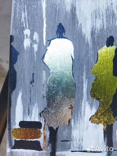 Интерьерная картина Золотые люди