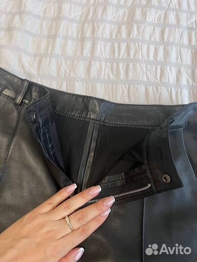 Шорты женские кожаные