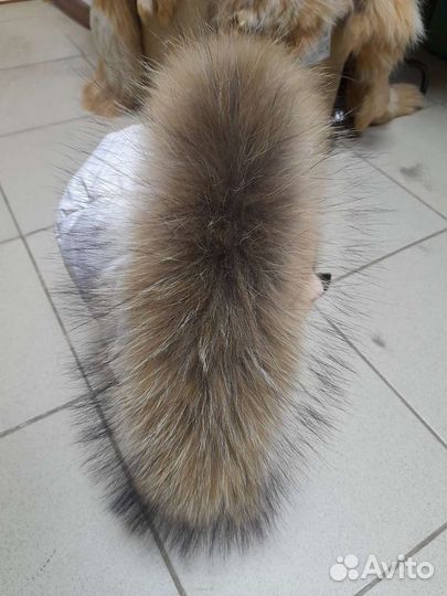 Опушки на капюшон из енота