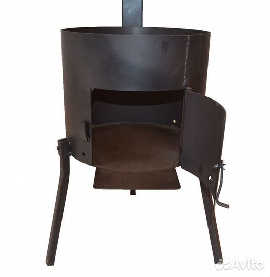 Печь для казана 10л 3мм толстая с трубой