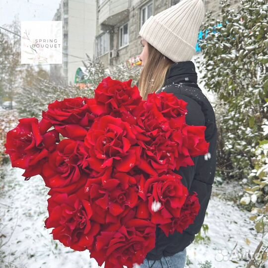 101 роза Цветы