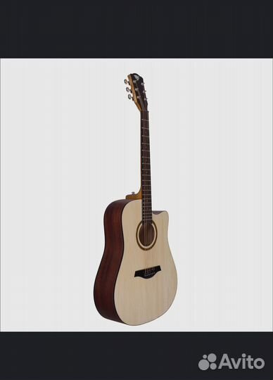 Акустическая гитара дредноут с вырезом rockdale