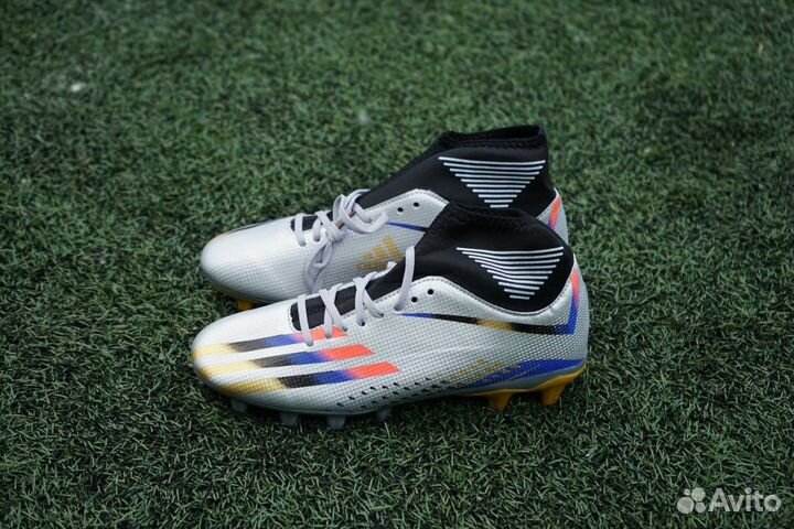 Бутсы adidas с носком серые