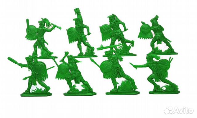 Солдатики ацтеки зеленые