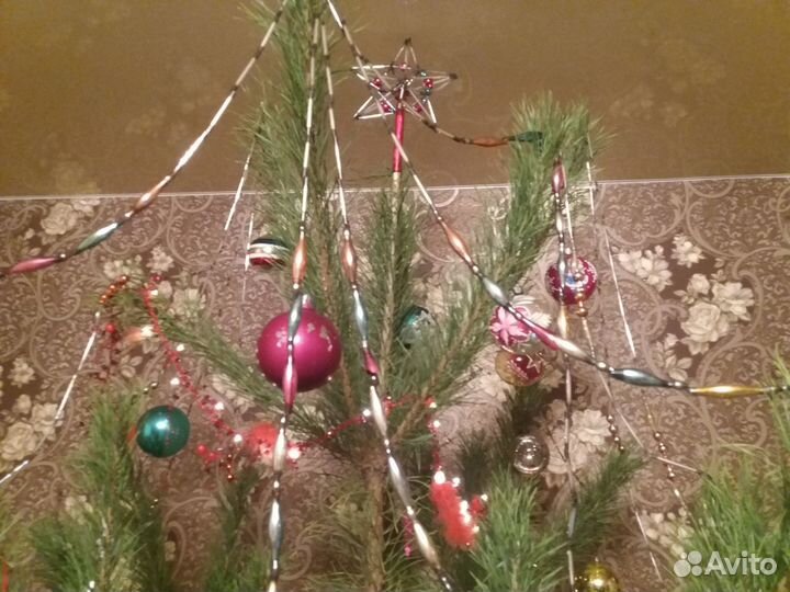 Звезда на ёлку (из стекляруса, СССР)